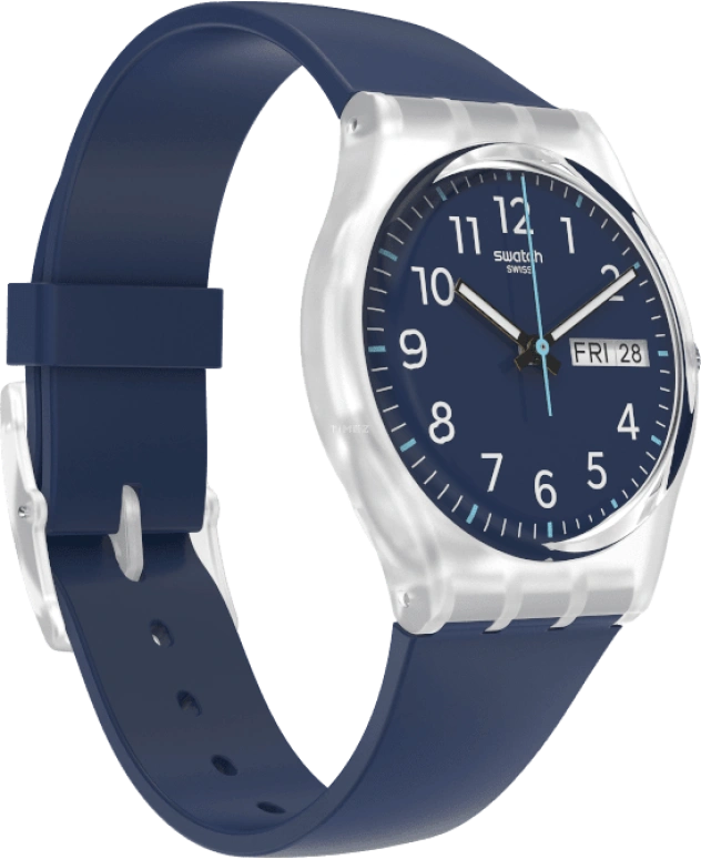 Swatch,Originals 34mm,34mm,Blue,Open,GE725