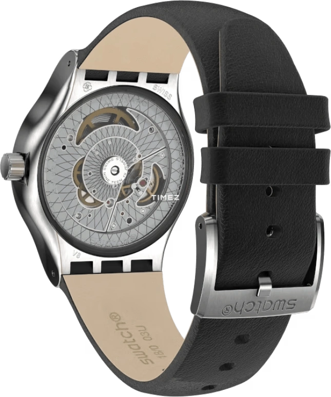 Swatch,IRONY 42mm,42mm,Stainless Steel,White,Automatic,Round,Silver,SY23S408