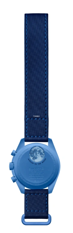 Swatch,BIOCERAMIC 42mm,42mm,Bioceramic,White,Blue,Quartz,Chronograph,Moonphase,SO33N700