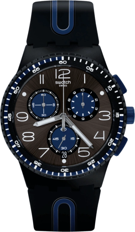 Swatch,Originals 42mm,42mm,Plastic,Brown,SUSB406