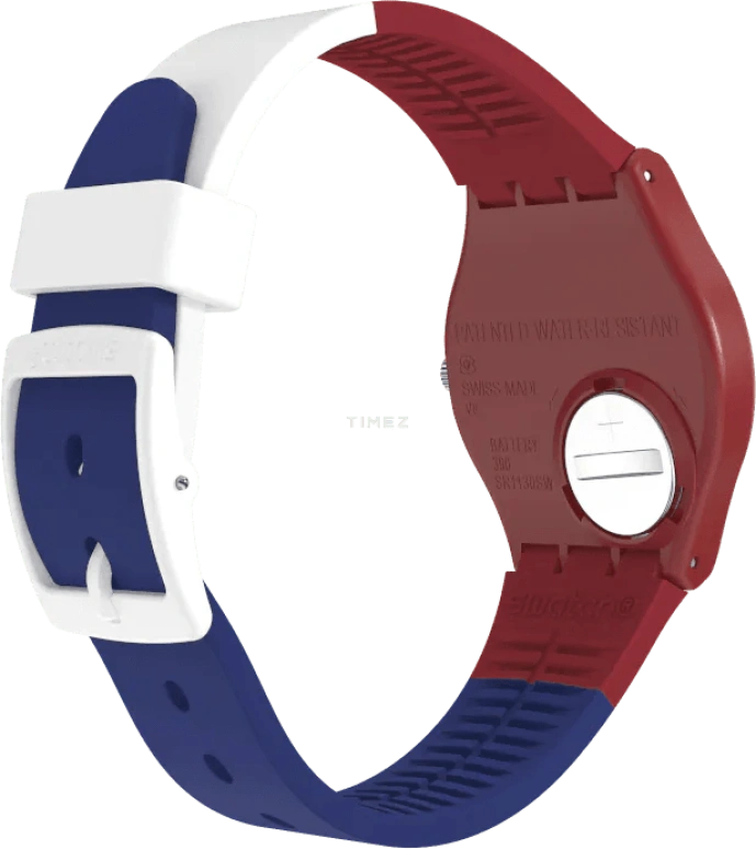 Swatch,Originals 34mm,34mm,Bio-sourced,Red,Quartz,Round,SO28R112
