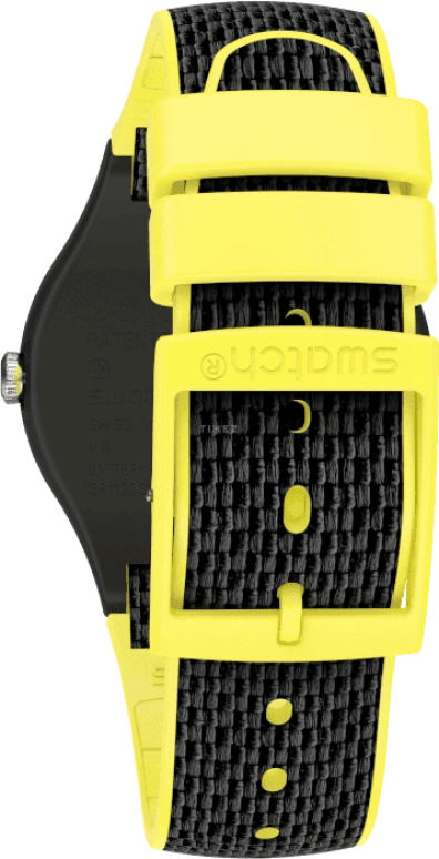 Swatch,Originals 41mm,41mm,Plastic,Black,SUOB406