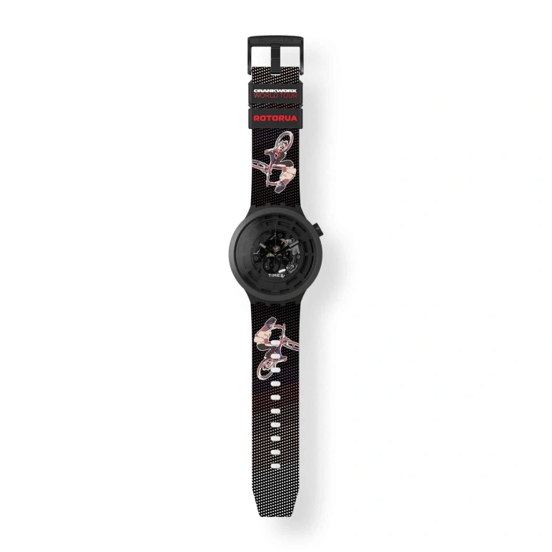 Swatch,Other 47mm,47mm,Bioceramic,Black,Quartz,Sapphire,Crystal Glass,Round,SB03B100F