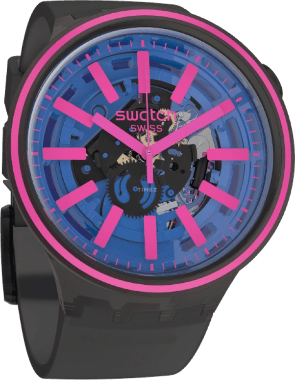 Swatch,THE BOLD 47mm,47mm,Plastic,Blue,SO27B111