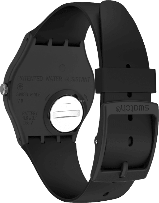 Swatch,Originals 34mm,34mm,Plastic,White,Quartz,Date,Day,GB743