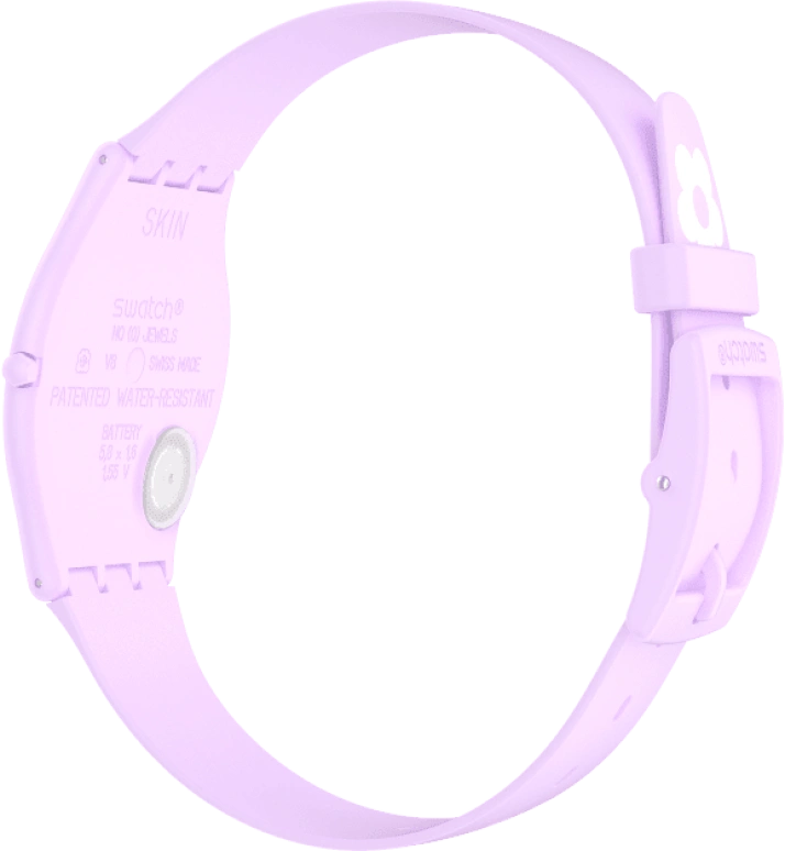 Swatch,SKIN 34mm,34mm,Ceramic,Multi-Color,Quartz,Round,Pink,SS09V101