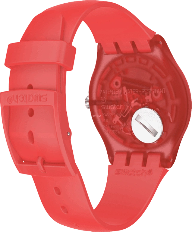 Swatch,Originals 41mm,41mm,Plastic,Red,SUOO105