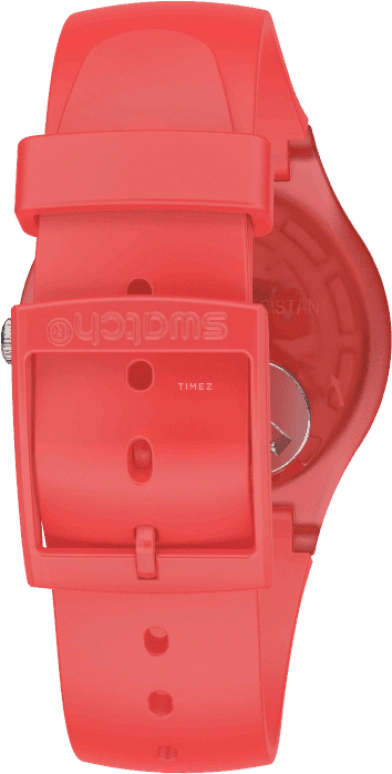 Swatch,Originals 41mm,41mm,Plastic,Red,SUOO105