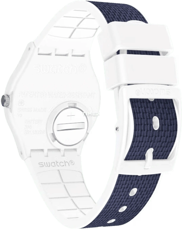 Swatch,Originals 34mm,34mm,Plastic,Blue,Quartz,Date,Day,GW715