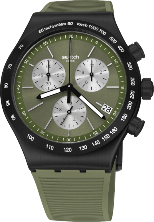 Swatch,IRONY 43x49mm,43x49mm,Green,YVB411