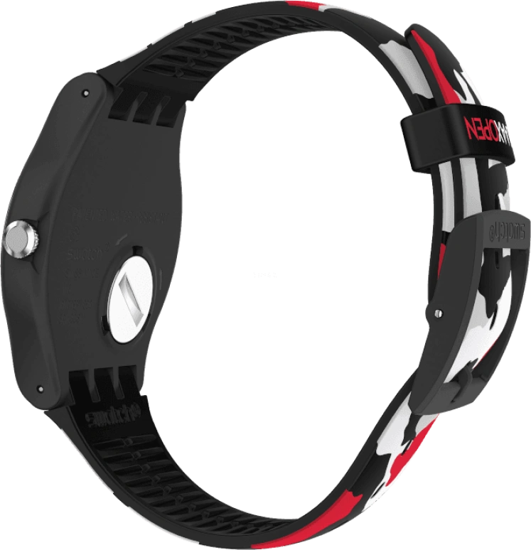 Swatch,Originals 41mm,41mm,Plastic,Black,SUOB714C