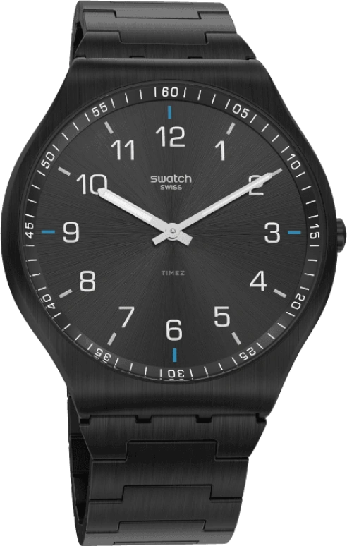 Swatch,SKIN ,Stainless Steel,Black,SS07B100G