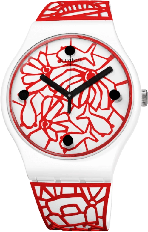 Swatch,Originals 41mm,41mm,Plastic,White,Closed,SUOZ259C