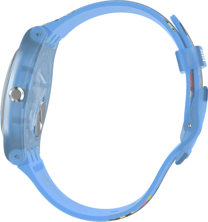 Swatch,Originals 41mm,41mm,Plastic,Blue,Quartz,Sapphire,Crystal Glass,Round,SUOZ342