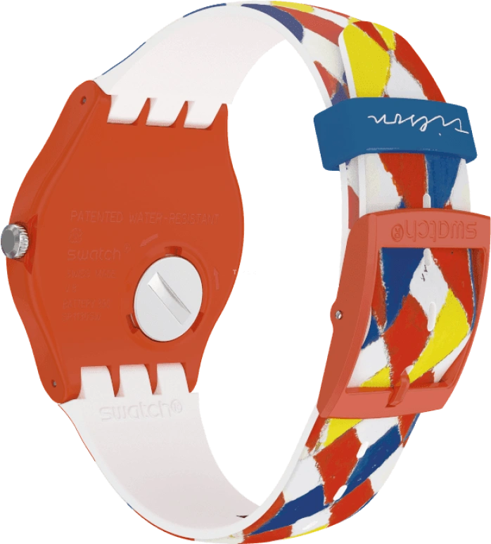 Swatch,Originals 41mm,41mm,Plastic,White,Sapphire,Crystal Glass,SUOZ312S