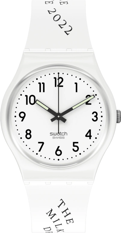 Swatch,Originals 34mm,34mm,Plastic,White,Quartz,Round,GW151R