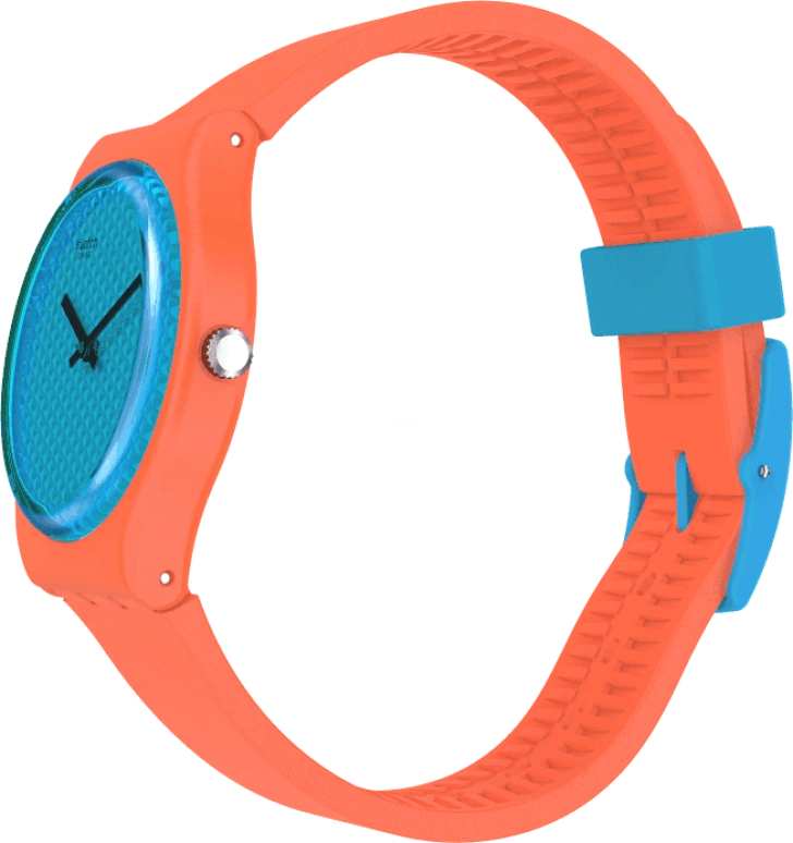 Swatch,Originals 34mm,34mm,Plastic,Blue,GO121