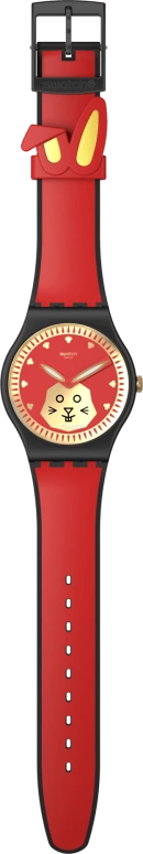 Swatch,Other 41mm,41mm,Bioceramic,Red,Gold,Quartz,Sapphire,Crystal Glass,Round,SO32Z107