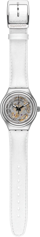 Swatch,Other 37.40mm,37.40mm,Stainless Steel,Skeleton,Automatic,Sapphire,Crystal Glass,Round,YAS112C
