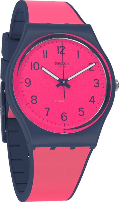 Swatch,Originals 34mm,34mm,Plastic,Pink,GN264