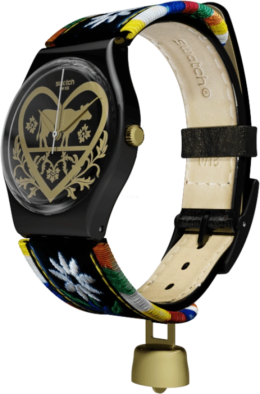 Swatch,Originals 34mm,34mm,Plastic,Black,GB285