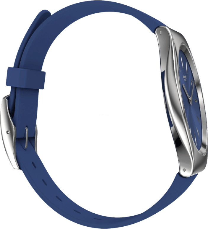 Swatch,SKIN 38mm,38mm,Blue,Sapphire,Crystal Glass,SYXS132