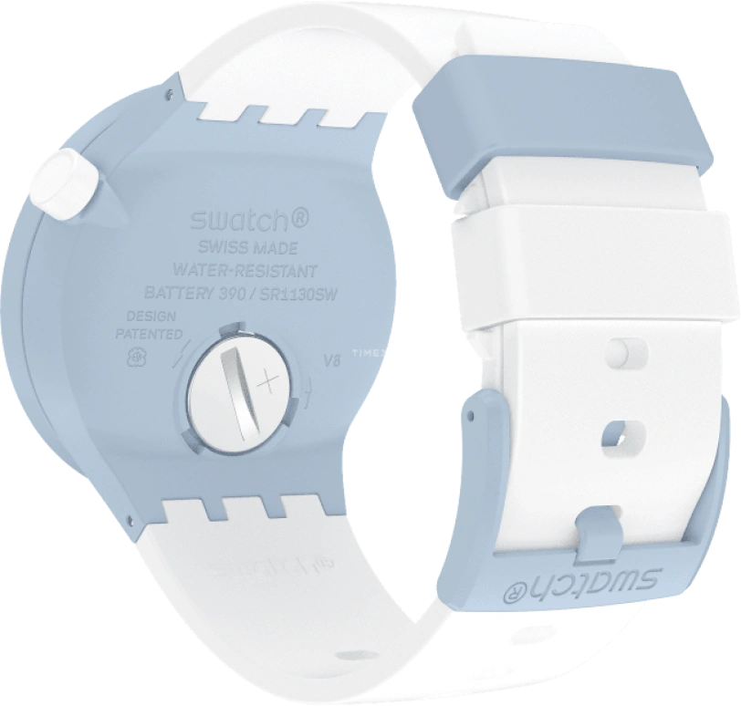 Swatch,THE BOLD 47mm,47mm,Bioceramic,Ceramic,White,SB03N101