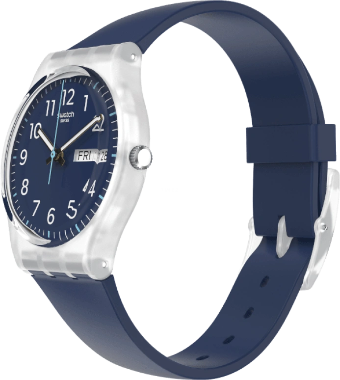 Swatch,Originals 34mm,34mm,Blue,Open,GE725