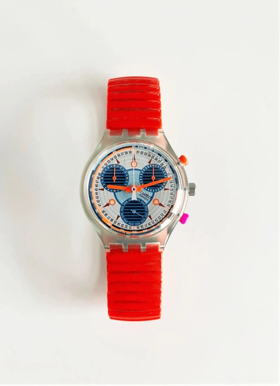 Swatch,Other 37mm,37mm,Plastic,White,Blue,Quartz,Chronograph,Sapphire,SCG102