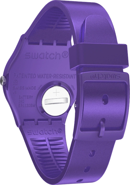 Swatch,Originals 34mm,34mm,Plastic,Purple,GV402