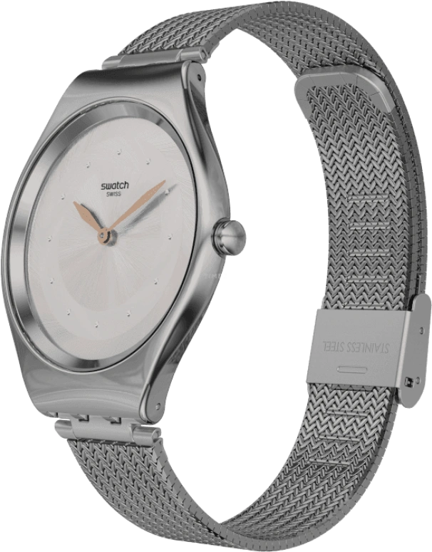 Swatch,SKIN 38mm,38mm,Stainless Steel,Pink Red,Red,SYXS117M