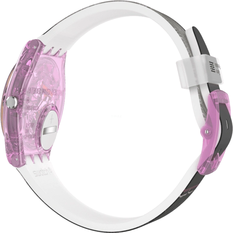 Swatch,Originals 34mm,34mm,Plastic,Multi-Color,Quartz,Sapphire,Crystal Glass,Round,GZ356