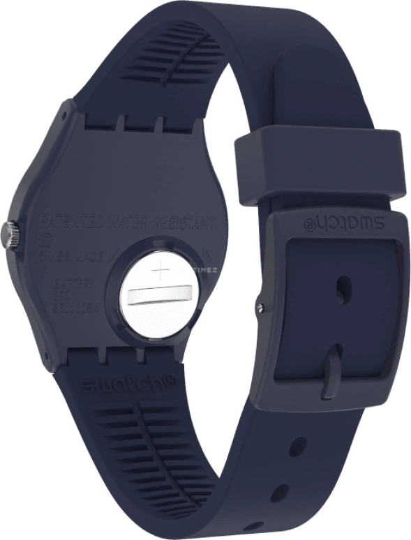 Swatch,Originals 34mm,34mm,Plastic,Blue,Closed,GN274