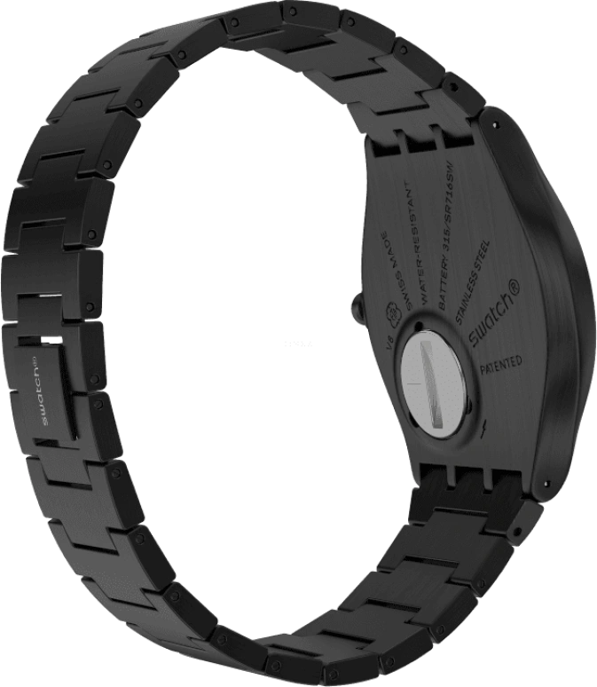 Swatch,SKIN ,Stainless Steel,Black,SS07B100G