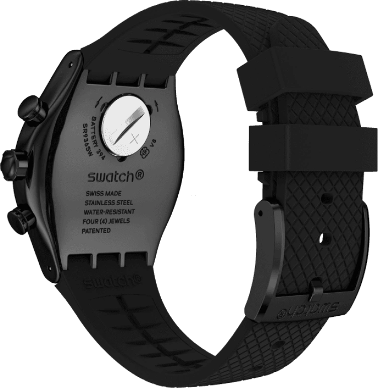 Swatch,IRONY 43x49mm,43x49mm,Black,YVB408