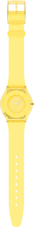 Swatch,SKIN 34mm,34mm,Bioceramic,Yellow,Open,SS08J100