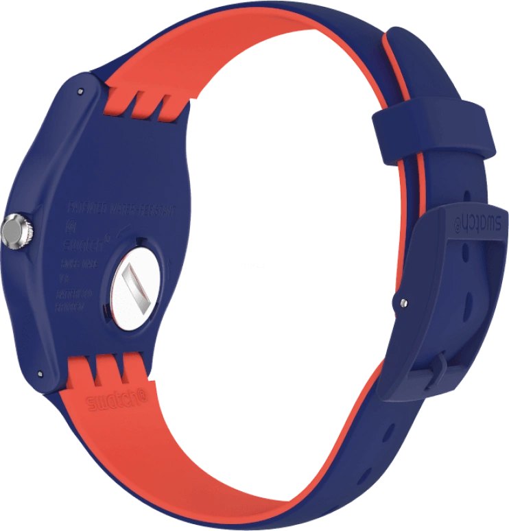 Swatch,Originals 41mm,41mm,Plastic,Blue,Sapphire,Crystal Glass,SUON146