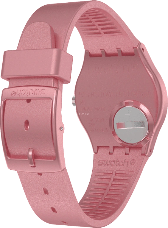 Swatch,Originals 34mm,34mm,Plastic,Pink,Sapphire,Crystal Glass,GP404