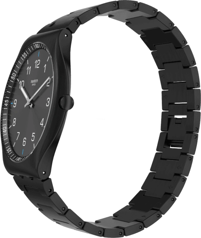 Swatch,SKIN ,Stainless Steel,Black,SS07B100G