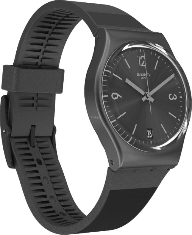 Swatch,Originals 34mm,34mm,Plastic,Black,Quartz,Round,GB430
