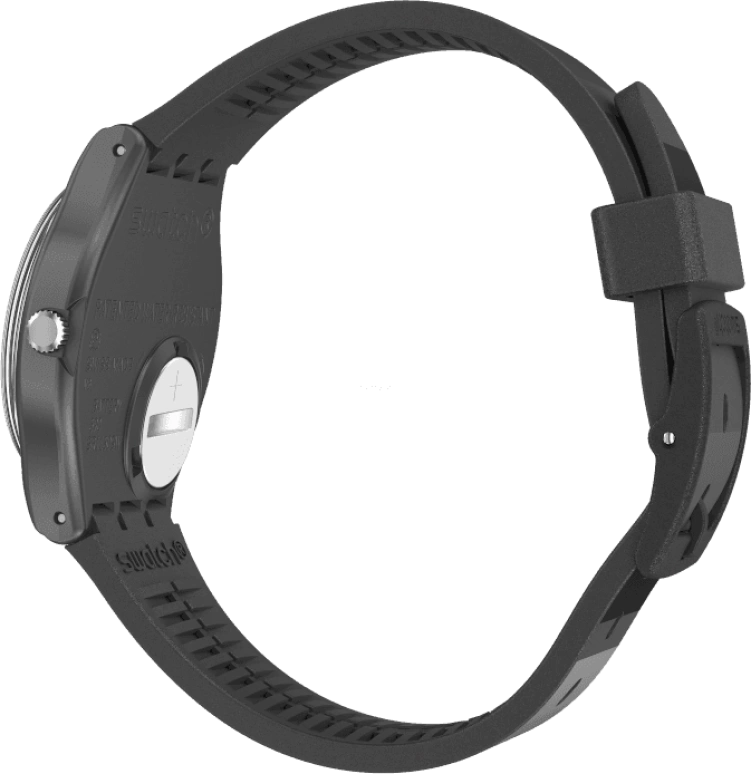 Swatch,Originals 34mm,34mm,Plastic,Black,Quartz,Round,GB430