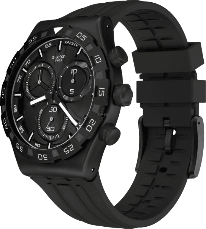Swatch,IRONY 43x49mm,43x49mm,Black,YVB409