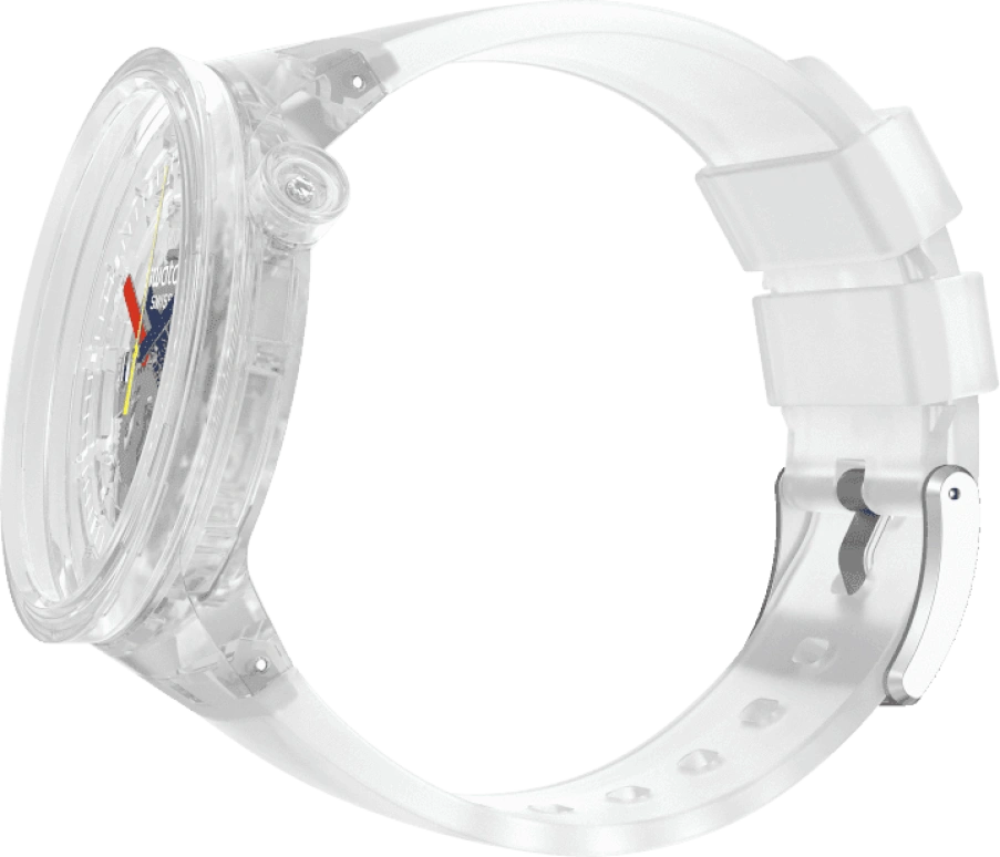 Swatch,THE BOLD 47mm,47mm,Plastic,Transparent,SO27E100