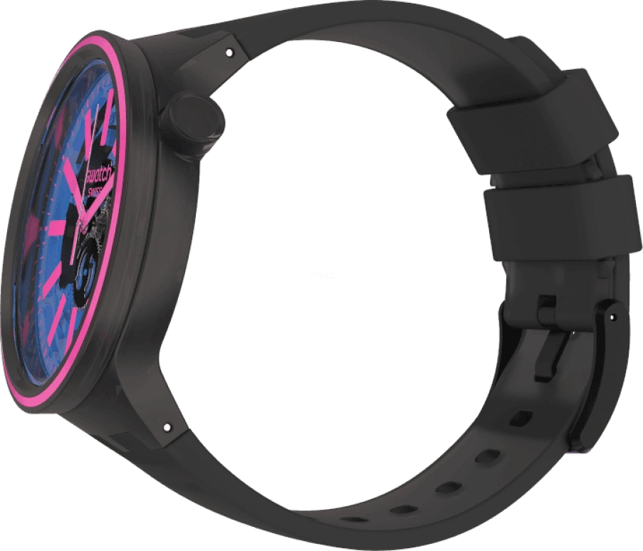 Swatch,THE BOLD 47mm,47mm,Plastic,Blue,SO27B111