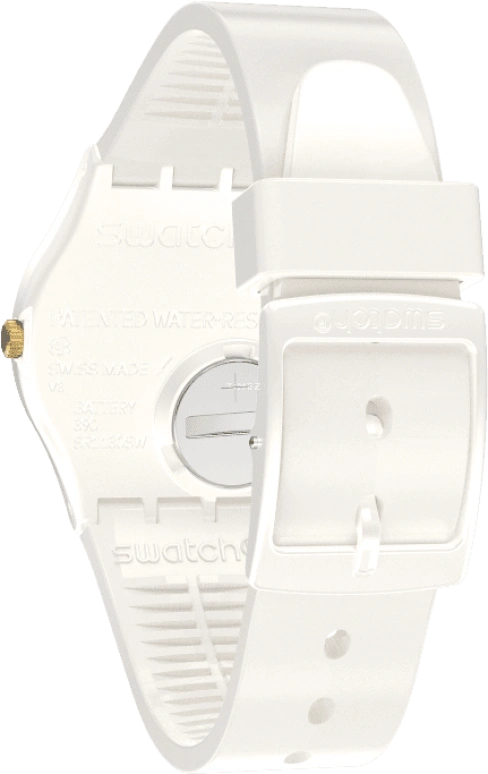 Swatch,Other 34mm,34mm,Plastic,White,Sapphire,Crystal Glass,GZ711