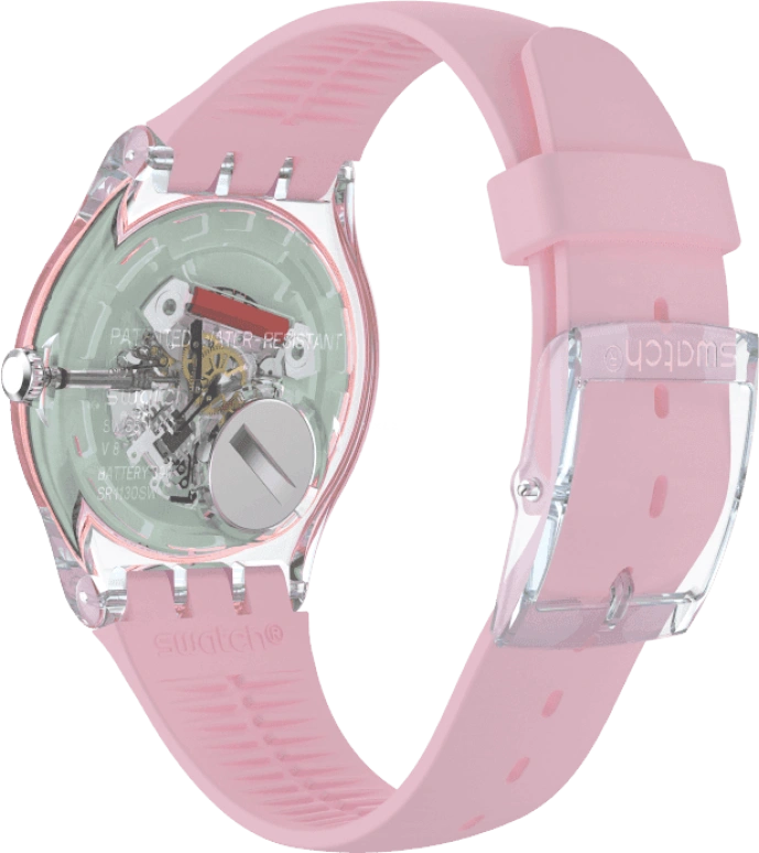 Swatch,Originals 41mm,41mm,Plastic,Pink Red,Red,SUOK710