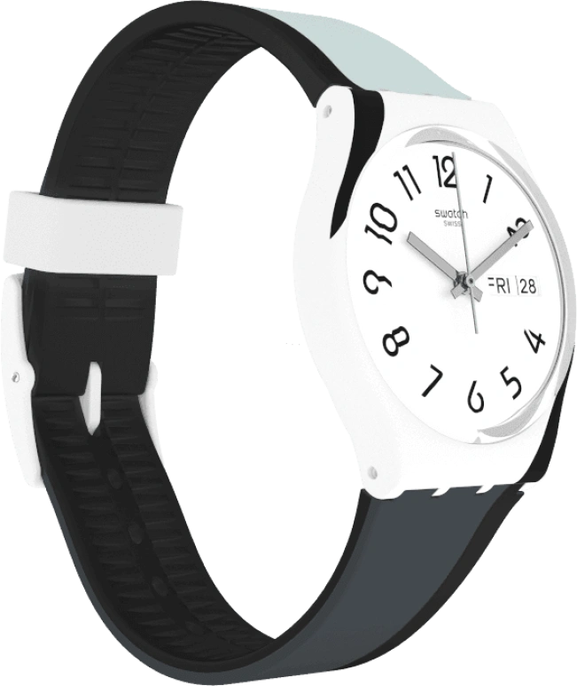 Swatch,Originals 34mm,34mm,Plastic,White,GW711