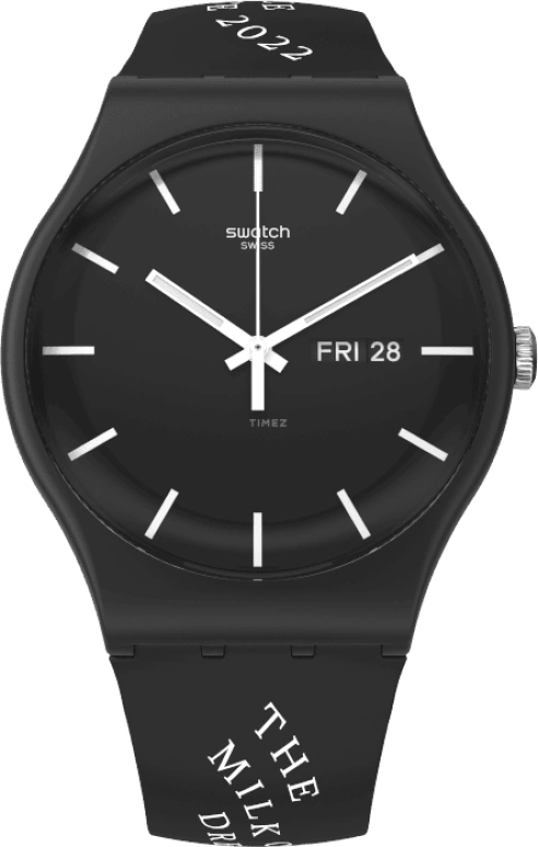 Swatch,Originals 41mm,41mm,Plastic,Black,SUOB720R