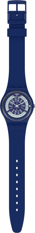 Swatch,Originals 34mm,34mm,Plastic,Blue,Sapphire,Crystal Glass,Closed,GN727