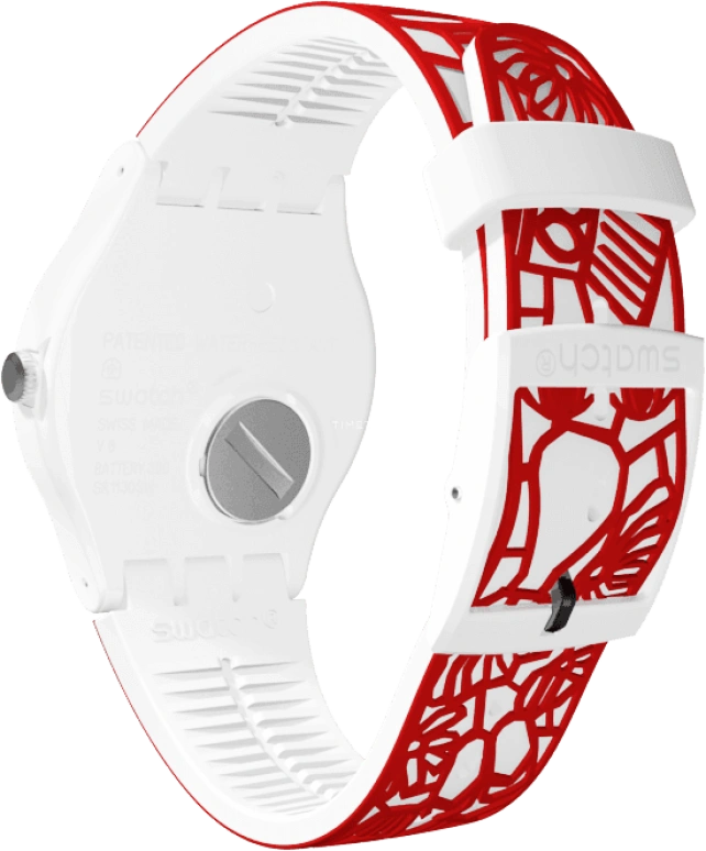 Swatch,Originals 41mm,41mm,Plastic,White,Closed,SUOZ259C